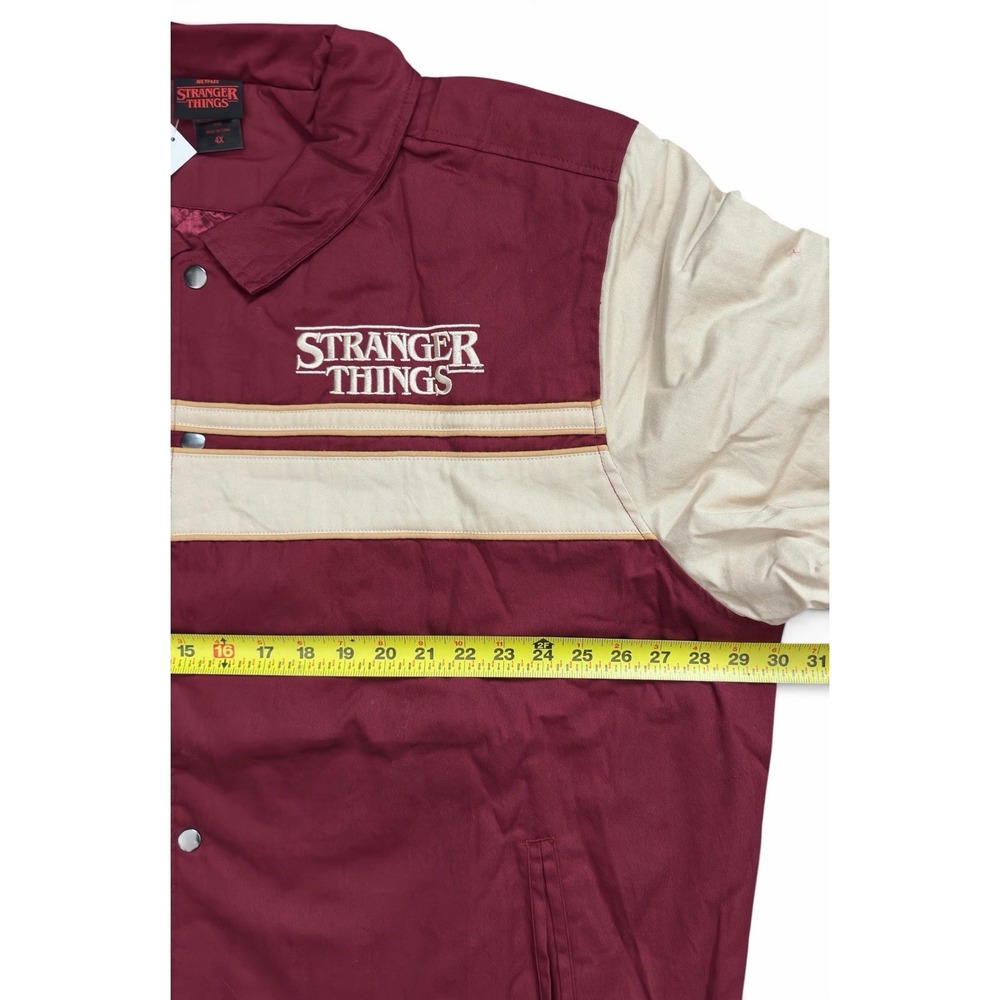 Stranger Things Varsity Bomber Embroidered Jacket Unisex Size 4X - Picture 6 of 9